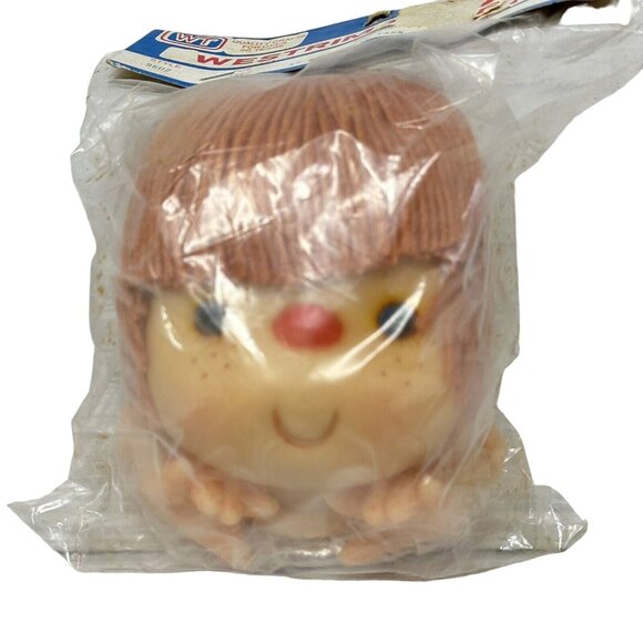 Westrim Crafts Mitzy Doll Head and Hands with Yarn Hair Rust #9603 6 In - Picture 1 of 5